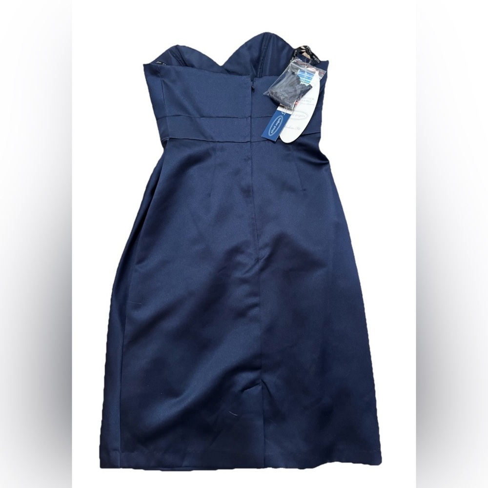 Alfred Angelo Strapless Navy Dress - Picture 3 of 5